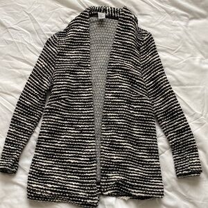 Black White Knit Sweater